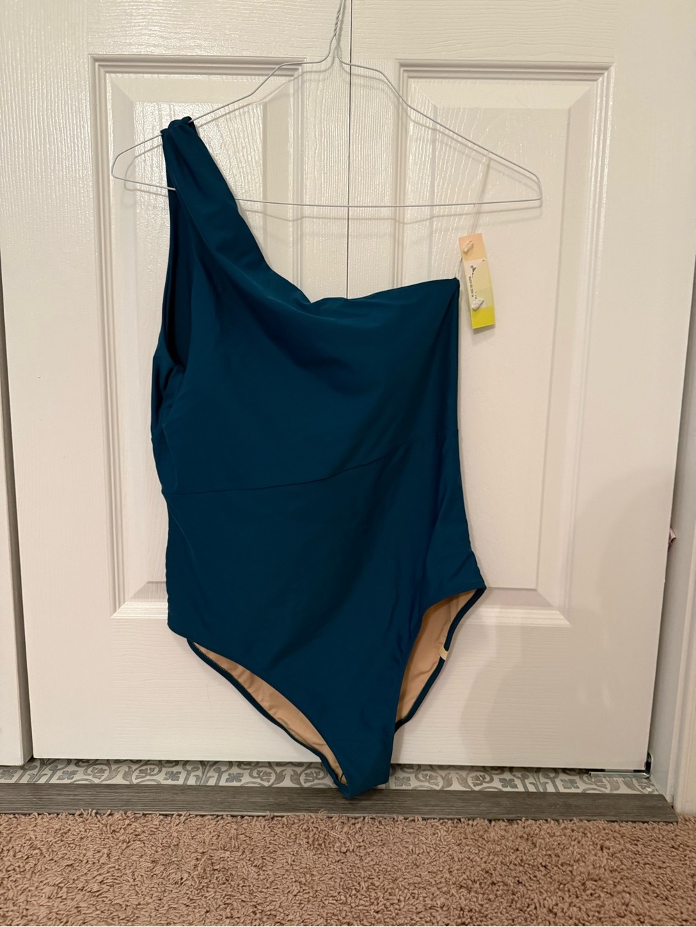 summersalt The Ruched Sidestroke One-Shoulder One-Piece Swimsuit